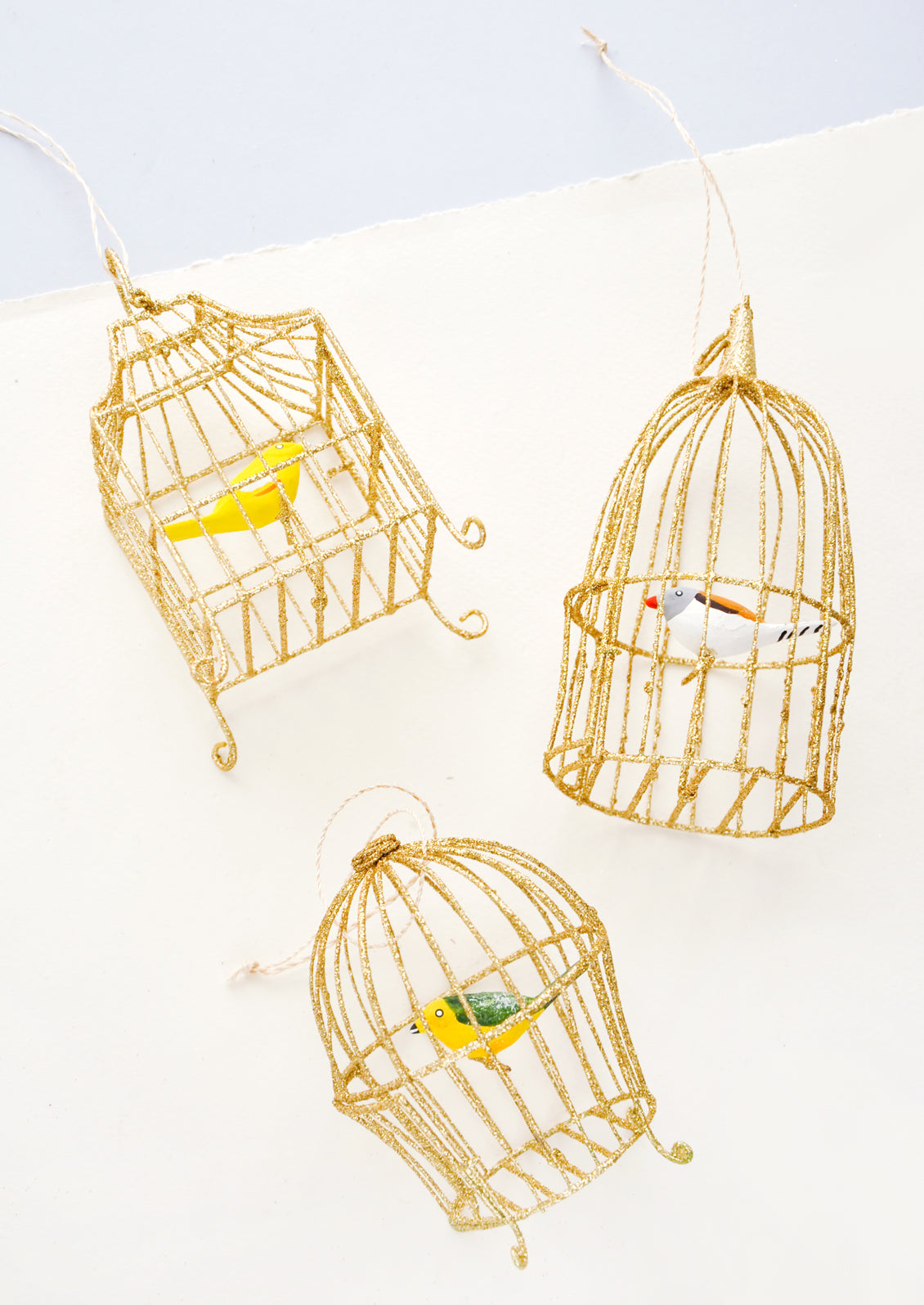 Caged Songbird Ornament in - LEIF