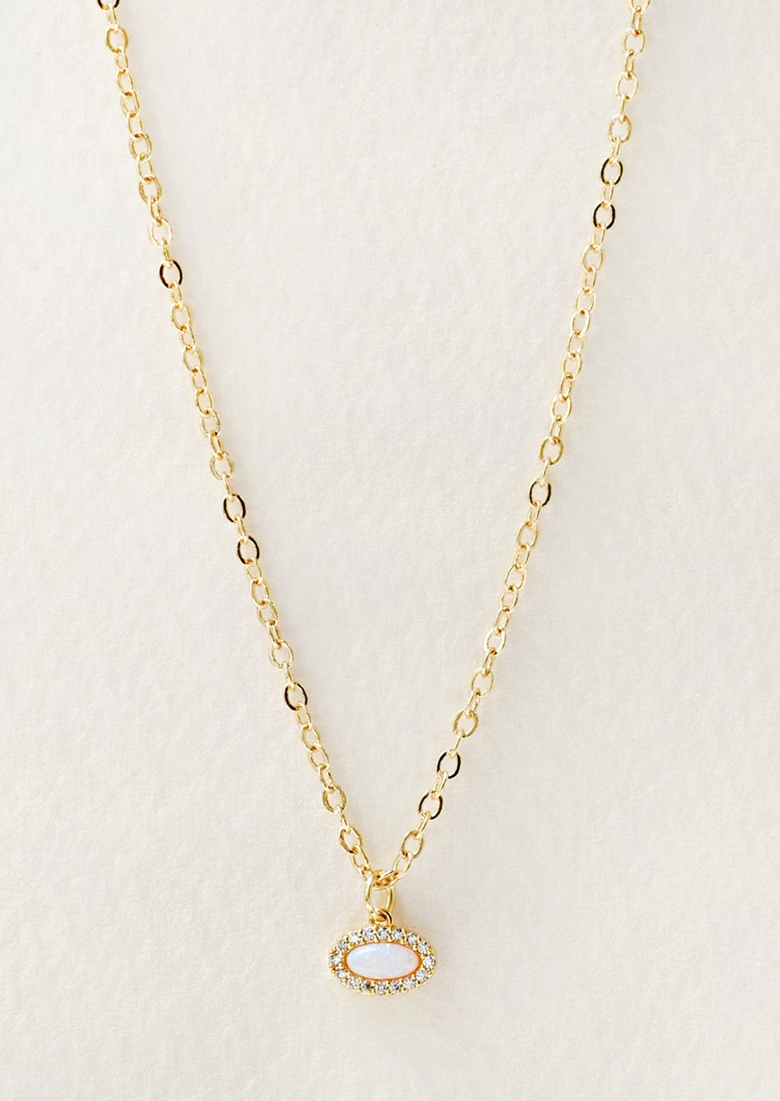 East-West Opal Pendant Necklace