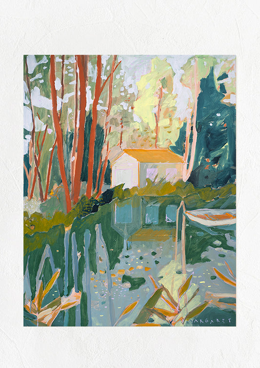 "In the Cove" art print by Margaret Jeane.