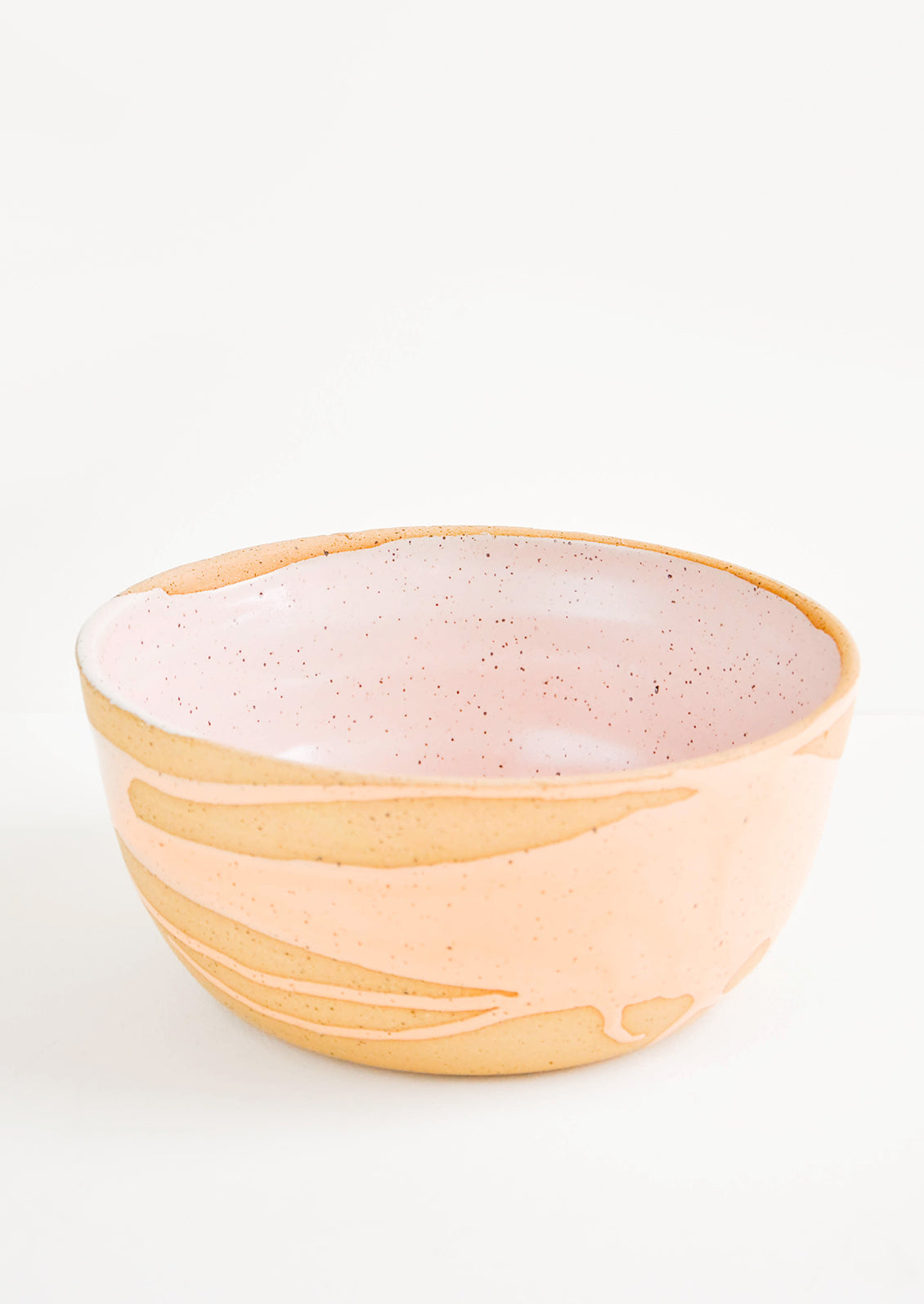 Mayhem Glaze Serving Bowl in Apricot / Rose Quartz - LEIF