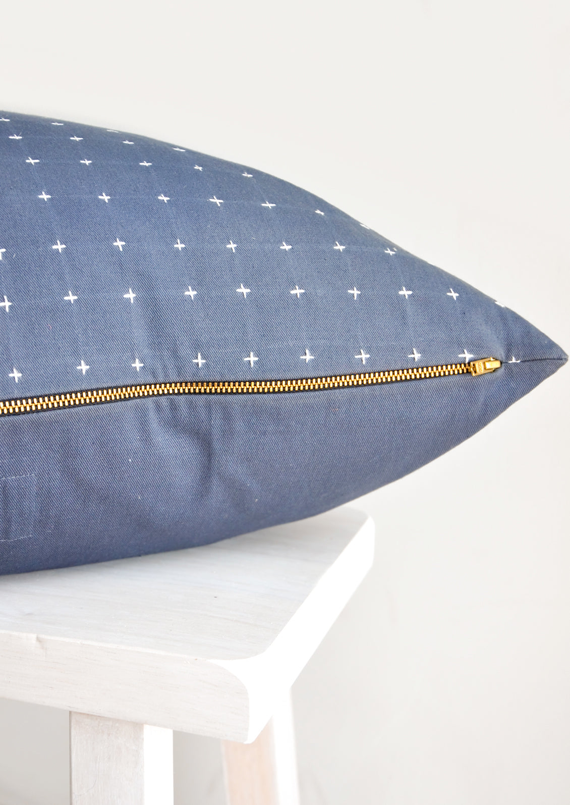 Embroidered Cross Pillow in  - LEIF