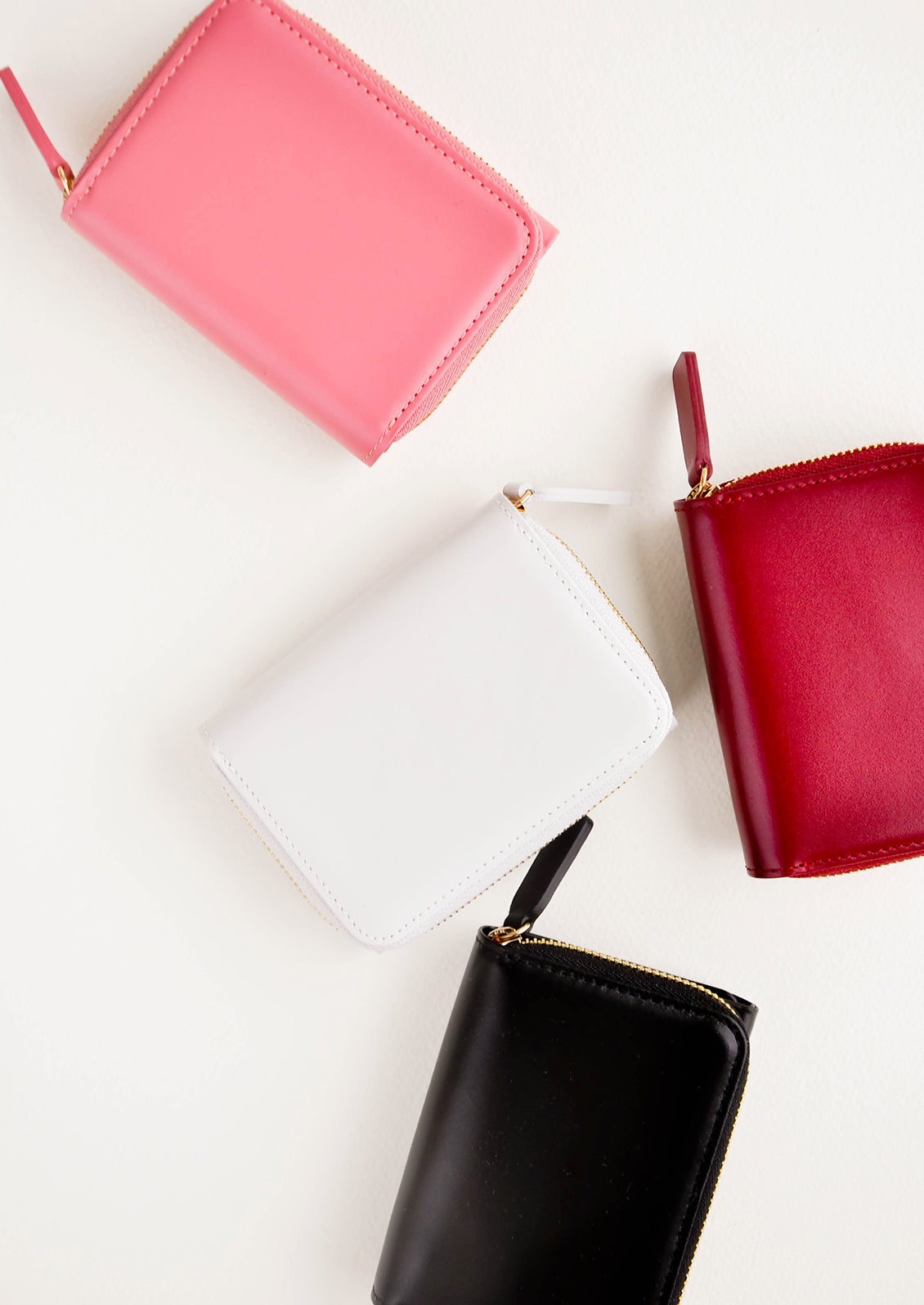 Product shot showing multiple colors of wallet.