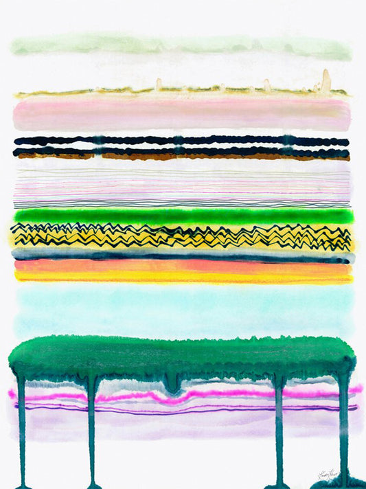 Emerald Drip Print in  - LEIF
