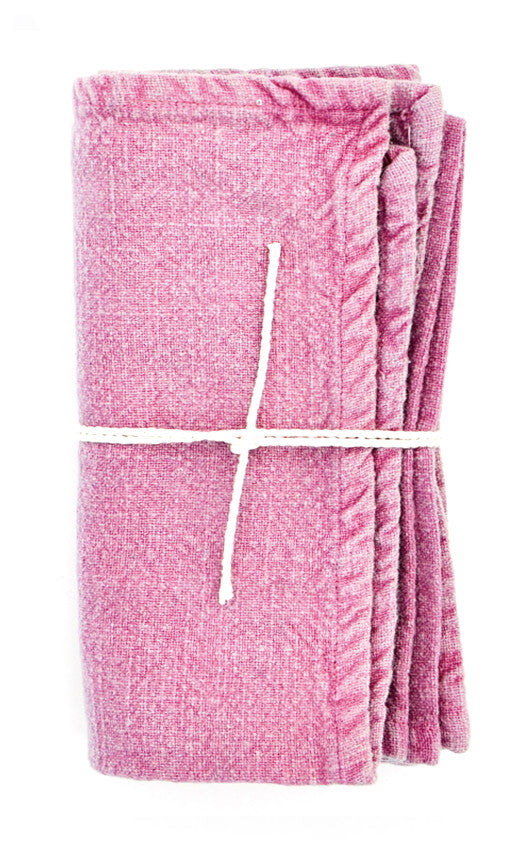 Heirloom Overdye Napkin Set in Orchid - LEIF