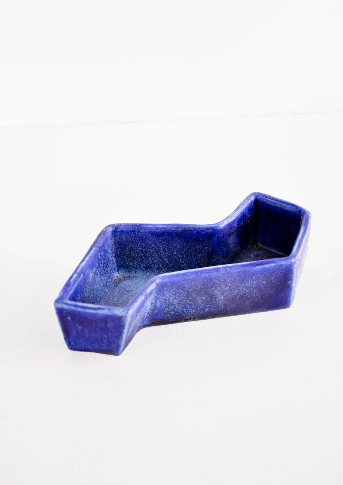 Zigzag Trinket Dish in Lapis - LEIF