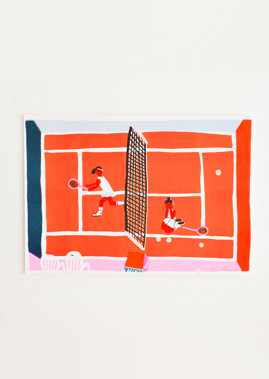 Tennis Game Print in  - LEIF
