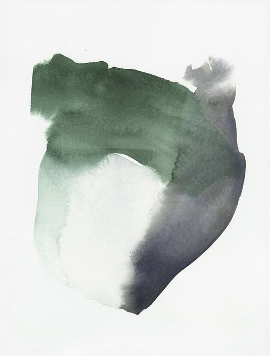 Green Grey Flight Form Print in  - LEIF