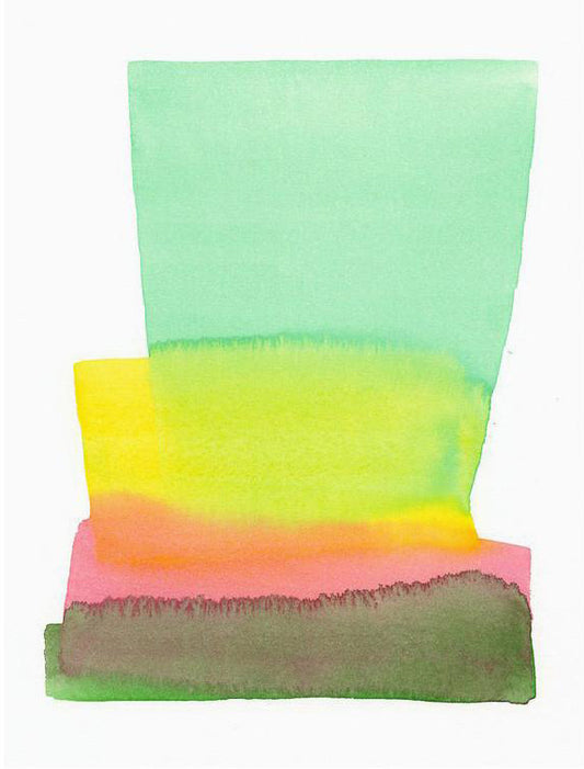 Green, Pink & Gold Print in  - LEIF