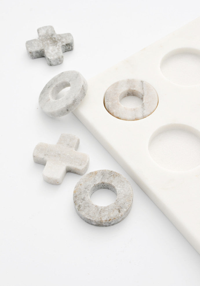 Marble Tic-Tac-Toe Set in  - LEIF