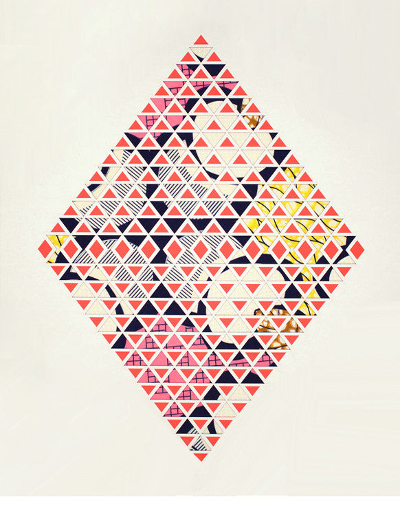 Rhombus Laser Cut Artwork in  - LEIF