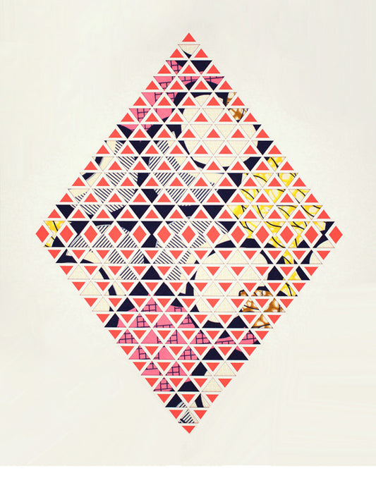 Rhombus Laser Cut Artwork in  - LEIF