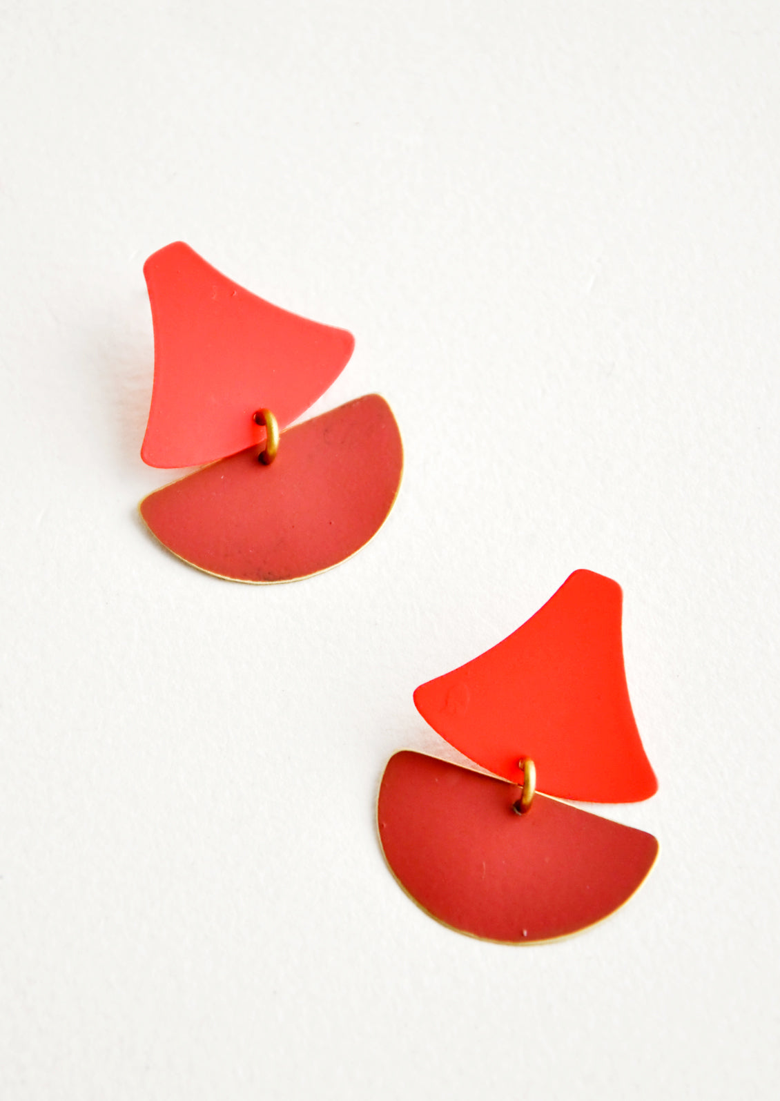 Sailboat Earrings in Coral / Sienna - LEIF